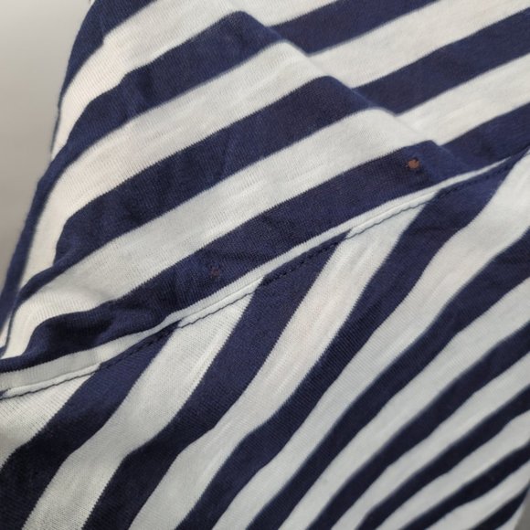 4/$25 Cato Navy Blue Striped Straight Maxi Skirt Size Small - Picture 6 of 16